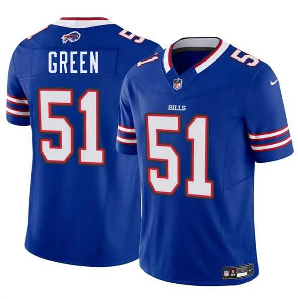 Men & Women & Youth Buffalo Bills #51 Kendrick Green Blue 2025 F.U.S.E. Vapor Untouchable Limited Stitched Jersey